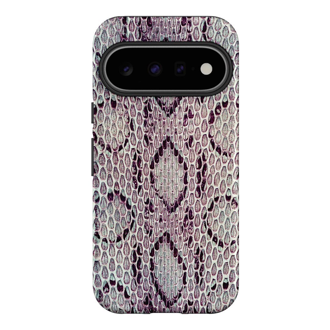 Plum Python Printed Phone Cases Google Pixel 11 / Armoured by The Dairy - The Dairy