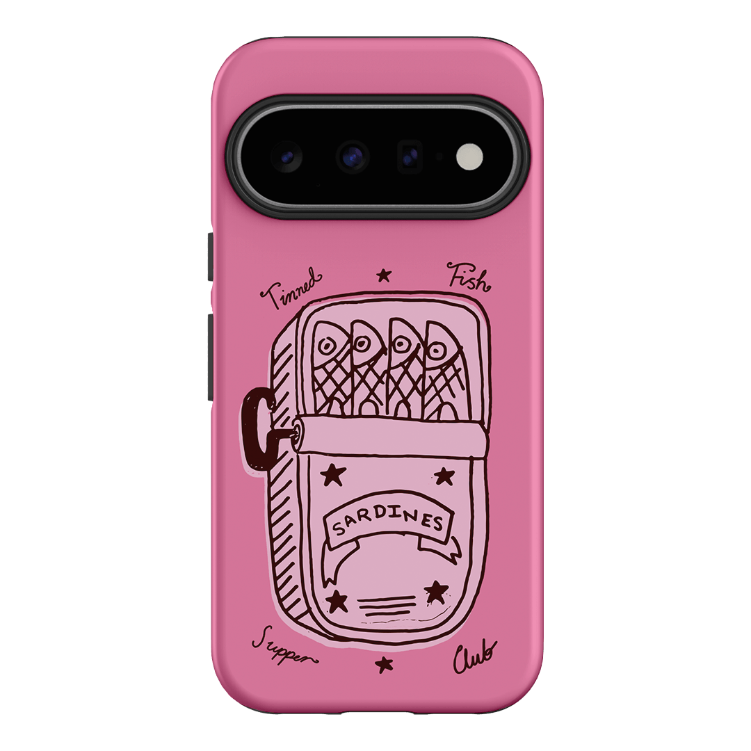 Sardine Social Pink Printed Phone Cases Google Pixel 11 / Armoured by The Dairy - The Dairy