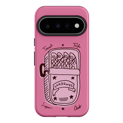 Sardine Social Pink Printed Phone Cases Google Pixel 11 / Armoured by The Dairy - The Dairy
