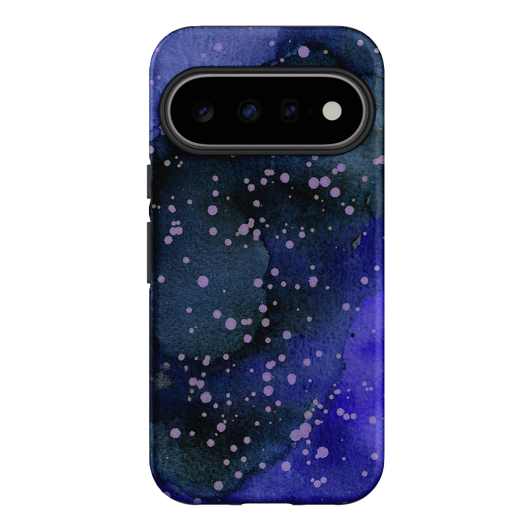 Spotty Navy Printed Phone Cases Google Pixel 11 / Armoured by The Dairy - The Dairy
