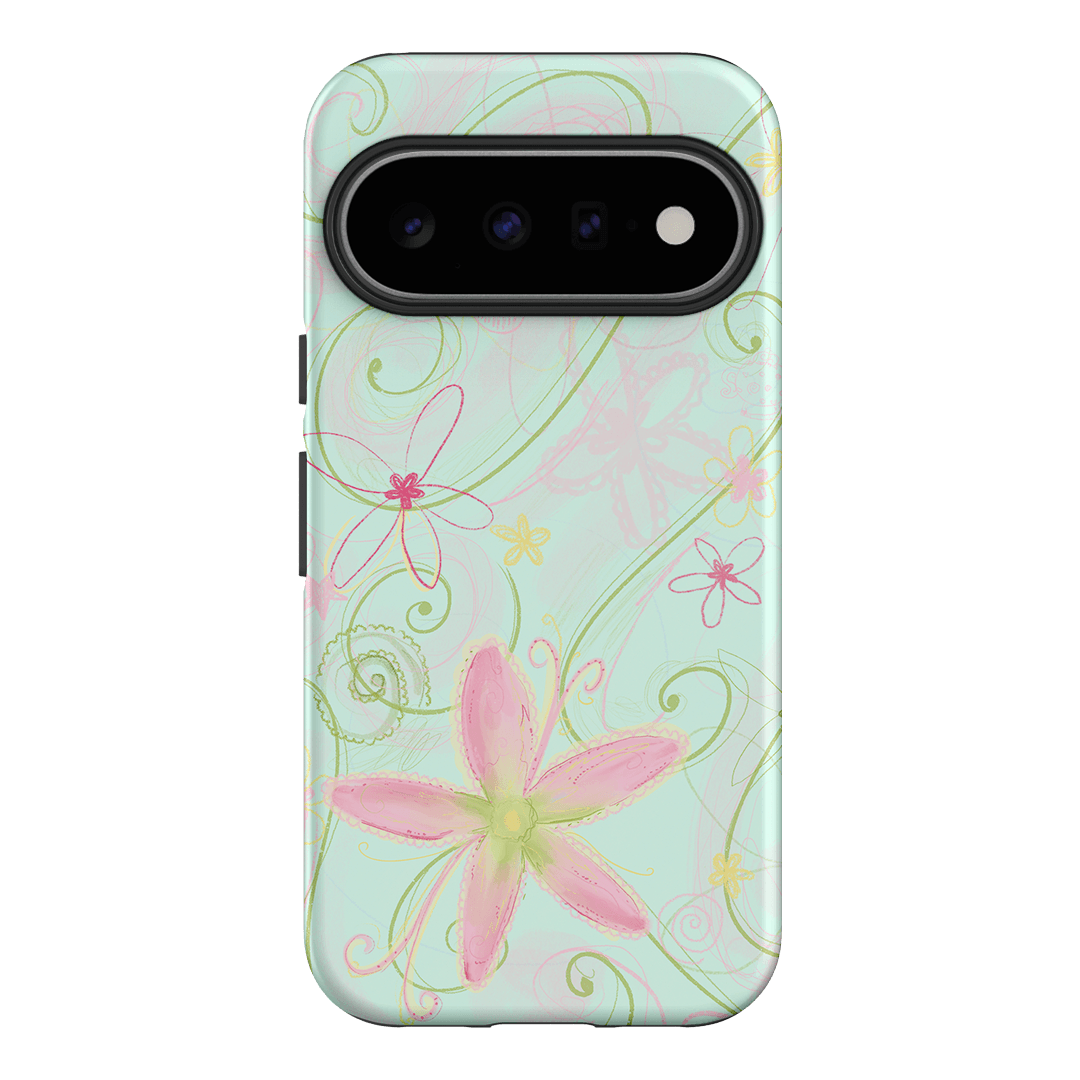 Swirl Blue Printed Phone Cases Google Pixel 11 / Armoured by Kayla Carr - The Dairy