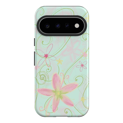 Swirl Blue Printed Phone Cases Google Pixel 11 / Armoured by Kayla Carr - The Dairy