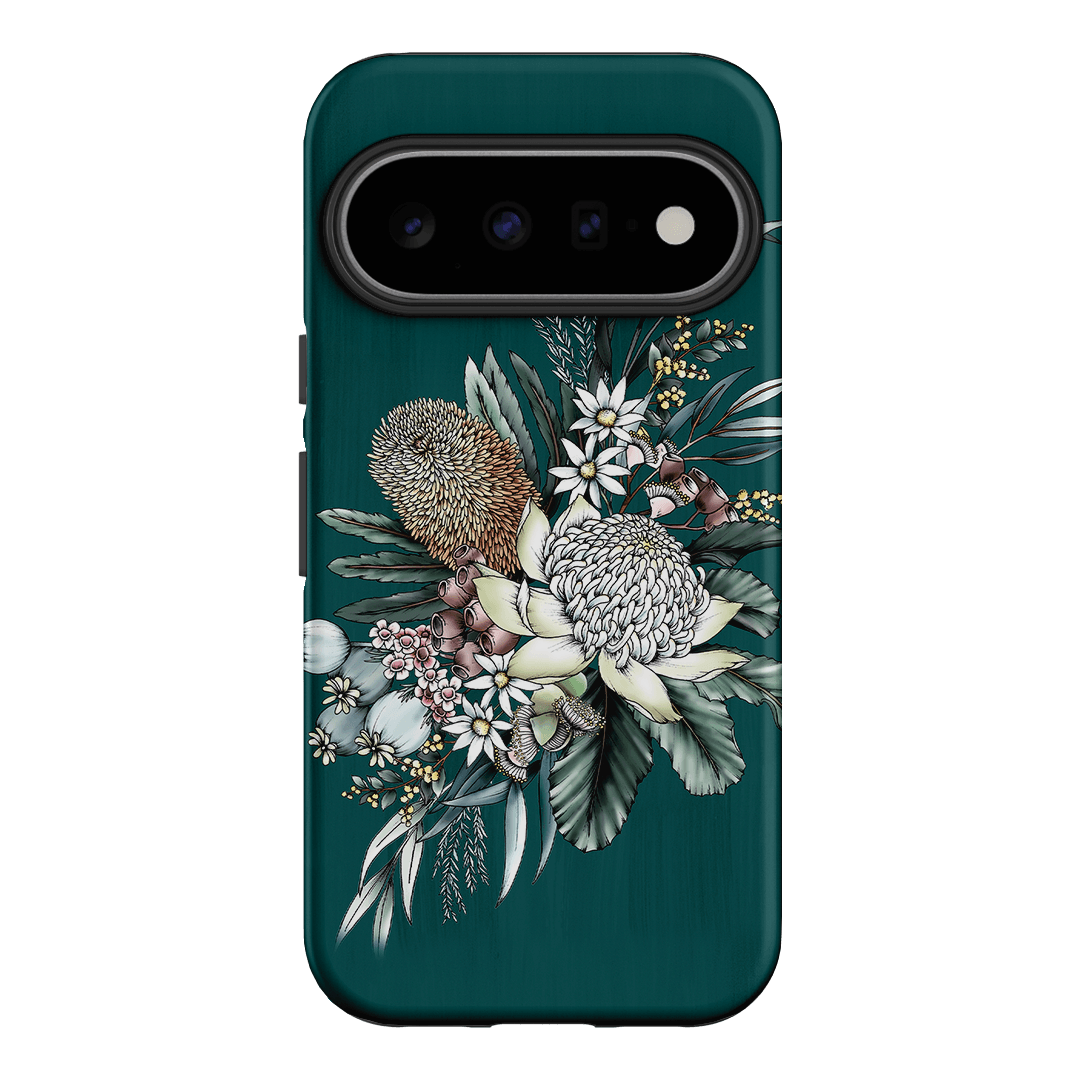 Teal Native Printed Phone Cases Google Pixel 11 / Armoured by Typoflora - The Dairy