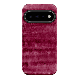 Watercolour Stripes Burgundy Printed Phone Cases Google Pixel 11 / Armoured by The Dairy - The Dairy