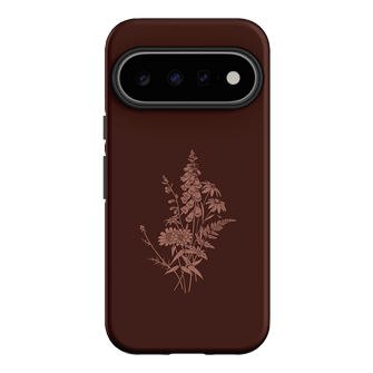 Wildflowers Mocha Printed Phone Cases Google Pixel 11 / Armoured by Typoflora - The Dairy