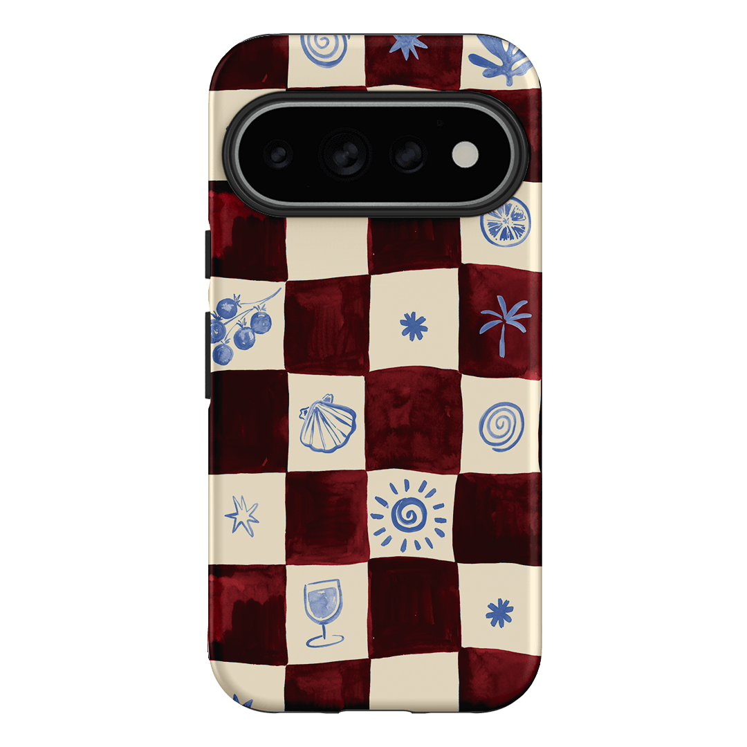 Afternoon Mezze Maroon Printed Phone Cases Google Pixel 11 Pro / Armoured by Charlie Taylor - The Dairy