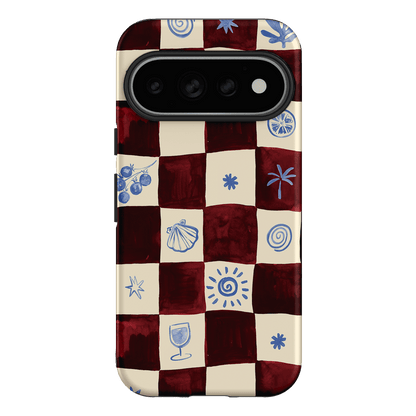 Afternoon Mezze Maroon Printed Phone Cases Google Pixel 11 Pro / Armoured by Charlie Taylor - The Dairy