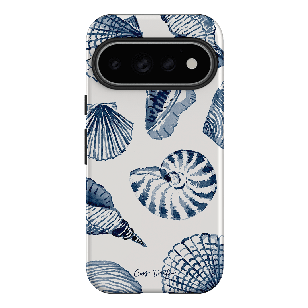 Blue Shells Printed Phone Cases Google Pixel 11 Pro / Armoured by Cass Deller - The Dairy