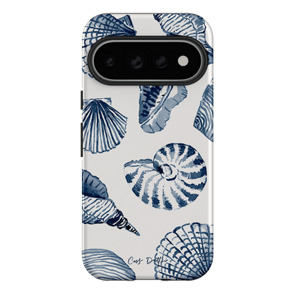 Blue Shells Printed Phone Cases Google Pixel 11 Pro / Armoured by Cass Deller - The Dairy