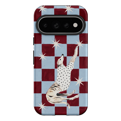 Check Greyhound Blue Printed Phone Cases Google Pixel 11 Pro / Armoured by Lisa Hu - The Dairy