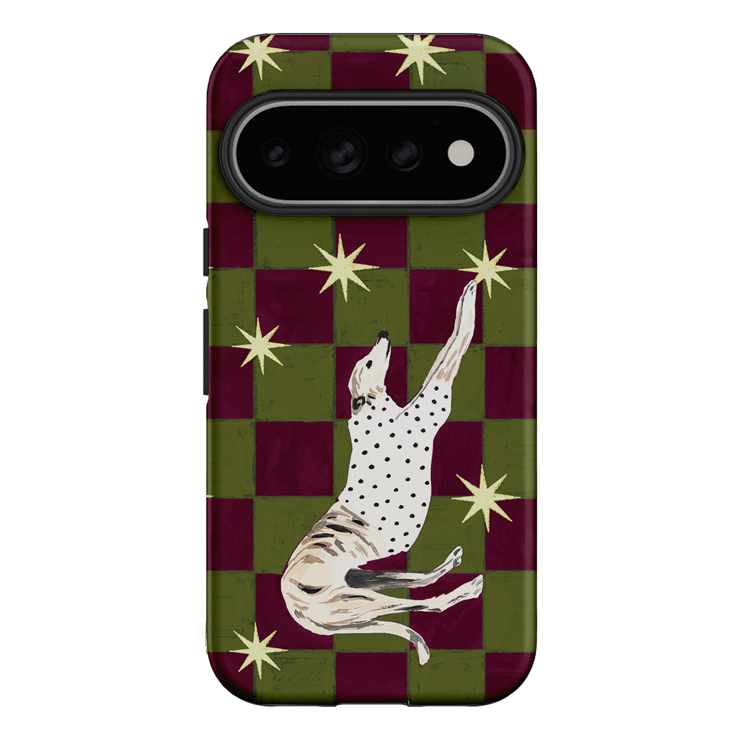 Check Greyhound Green Printed Phone Cases Google Pixel 11 Pro / Armoured by Lisa Hu - The Dairy