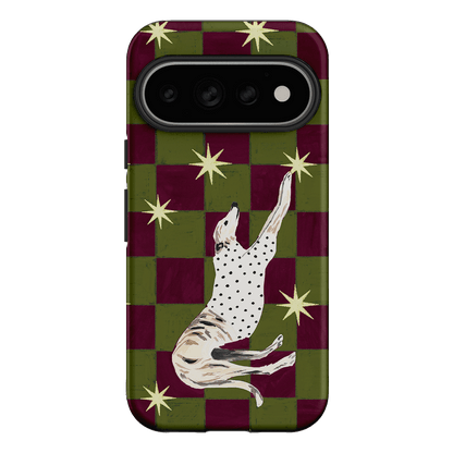 Check Greyhound Green Printed Phone Cases Google Pixel 11 Pro / Armoured by Lisa Hu - The Dairy