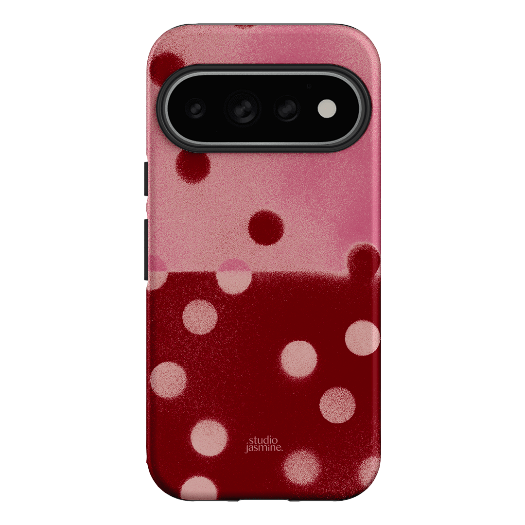Cherry Polka Dot Printed Phone Cases Google Pixel 11 Pro / Armoured by Jasmine Dowling - The Dairy