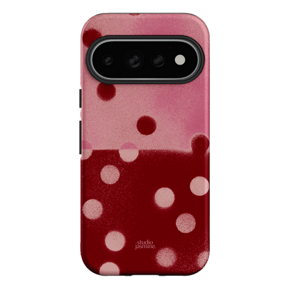 Cherry Polka Dot Printed Phone Cases Google Pixel 11 Pro / Armoured by Jasmine Dowling - The Dairy