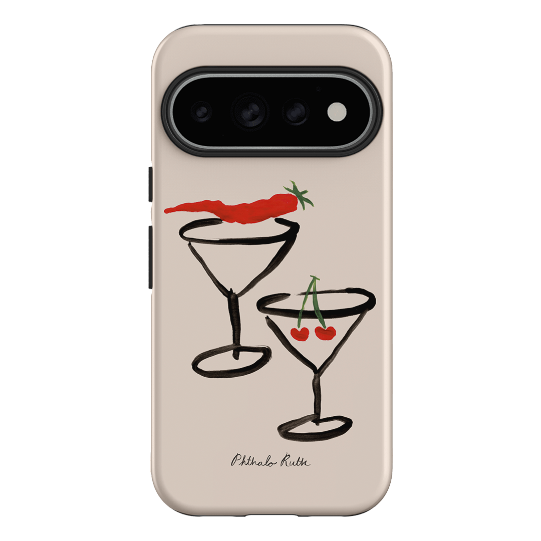 Chili Cherry Printed Phone Cases Google Pixel 11 Pro / Armoured by Phthalo Ruth - The Dairy