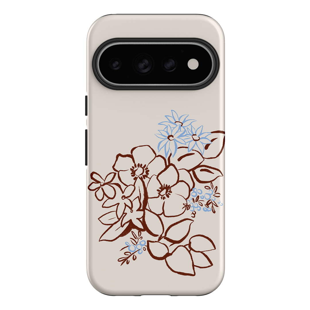 Cream Posy Printed Phone Cases Google Pixel 11 Pro / Armoured by Typoflora - The Dairy