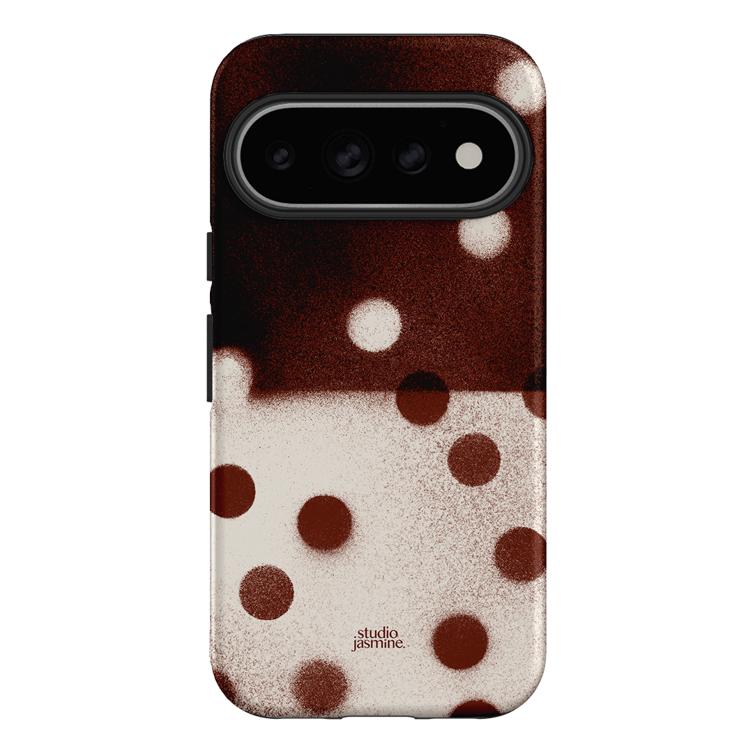 Espresso Polka Dot Printed Phone Cases Google Pixel 11 Pro / Armoured by Jasmine Dowling - The Dairy
