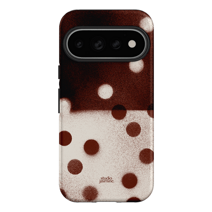 Espresso Polka Dot Printed Phone Cases Google Pixel 11 Pro / Armoured by Jasmine Dowling - The Dairy
