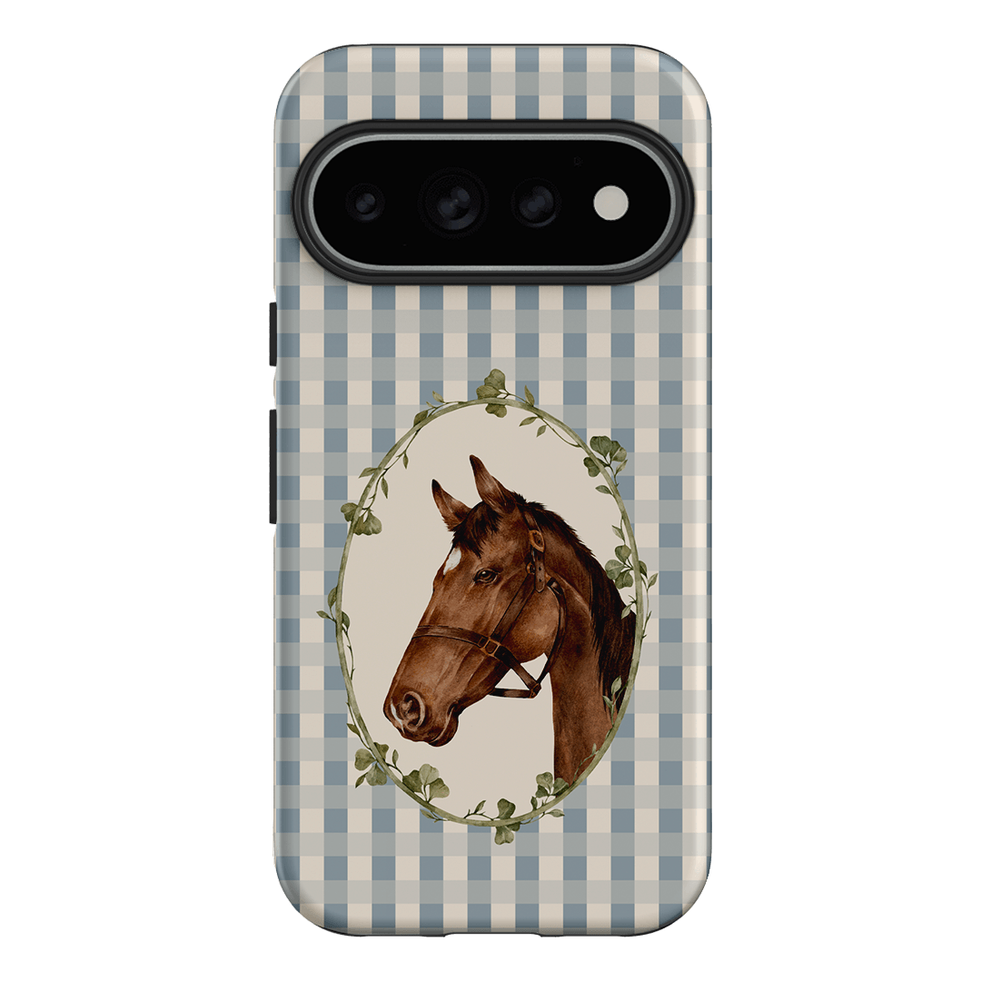 Gingham Horse Printed Phone Cases Google Pixel 11 Pro / Armoured by Kasiags Art - The Dairy