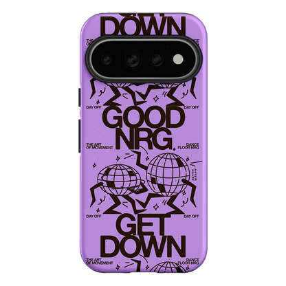 Good Energy in Purple Printed Phone Cases Google Pixel 11 Pro / Armoured by After Hours - The Dairy