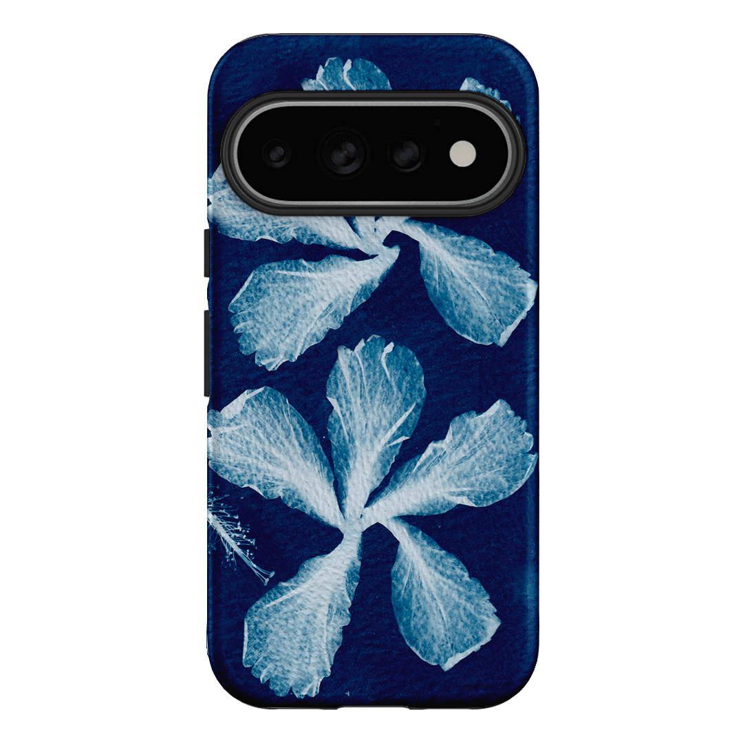 Hibiscus Cyanotype Printed Phone Cases Google Pixel 11 Pro / Armoured by Sally Hungerford - The Dairy