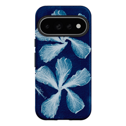 Hibiscus Cyanotype Printed Phone Cases Google Pixel 11 Pro / Armoured by Sally Hungerford - The Dairy