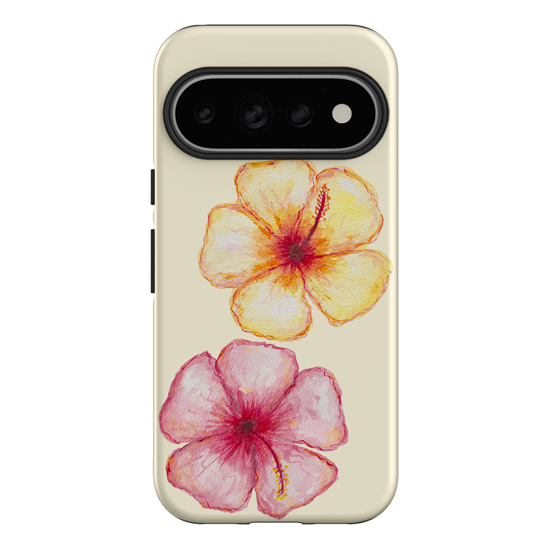 Hibiscus Flower Yellow Printed Phone Cases Google Pixel 11 Pro / Armoured by BG. Studio - The Dairy