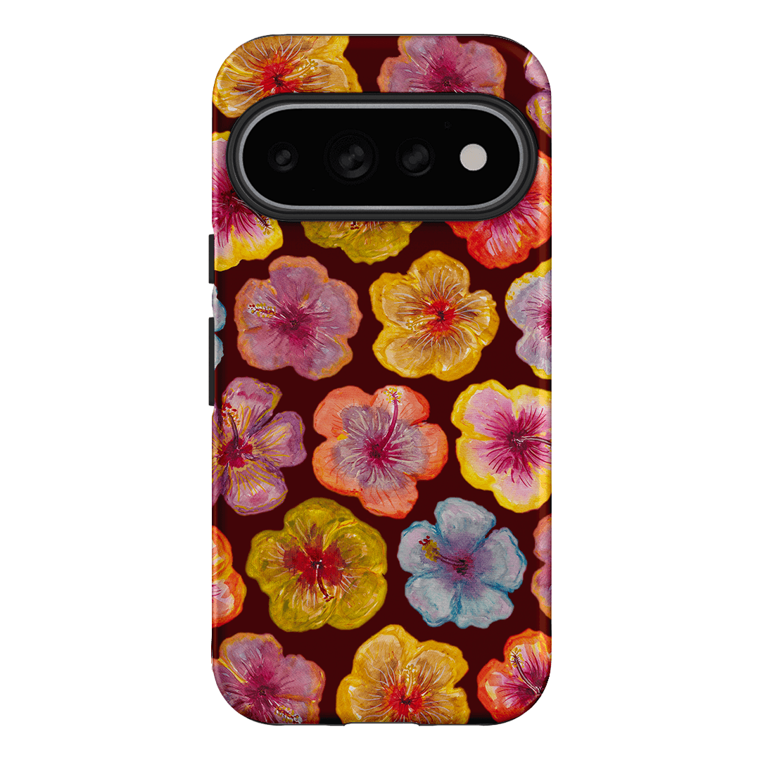 Hibiscus Holiday Rouge Printed Phone Cases Google Pixel 11 Pro / Armoured by BG. Studio - The Dairy