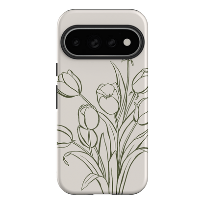 Inked Tulips Printed Phone Cases Google Pixel 11 Pro / Armoured by Typoflora - The Dairy