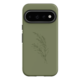 Khaki Wattle Printed Phone Cases Google Pixel 11 Pro / Armoured by Typoflora - The Dairy