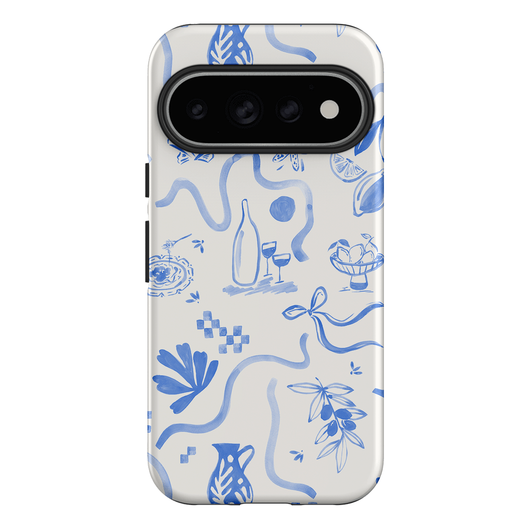 Mediterranean Wave Printed Phone Cases Google Pixel 11 Pro / Armoured by Charlie Taylor - The Dairy