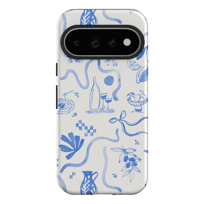Mediterranean Wave Printed Phone Cases Google Pixel 11 Pro / Armoured by Charlie Taylor - The Dairy