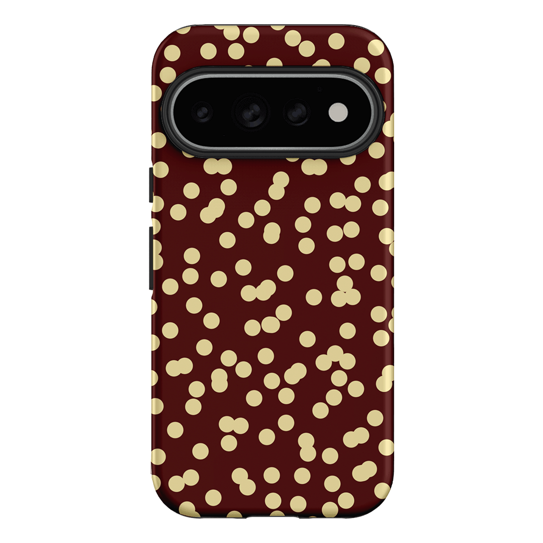 Mini Confetti Burgundy Butter Printed Phone Cases Google Pixel 11 Pro / Armoured by Veronica Tucker - The Dairy