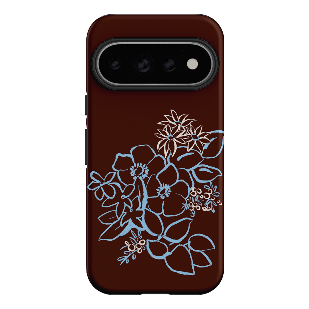 Mocha Posy Printed Phone Cases Google Pixel 11 Pro / Armoured by Typoflora - The Dairy