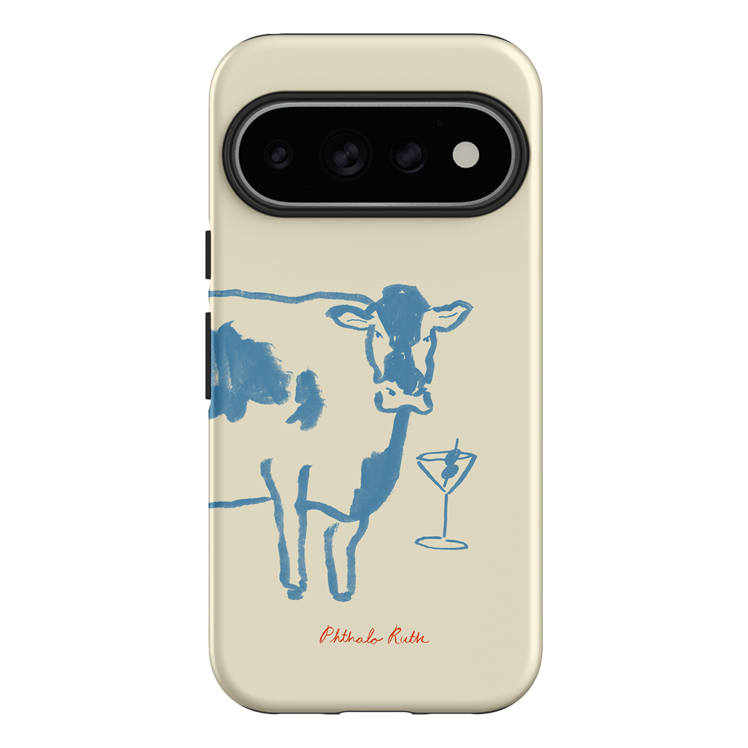 Mootini Blue Printed Phone Cases Google Pixel 11 Pro / Armoured by Phthalo Ruth - The Dairy