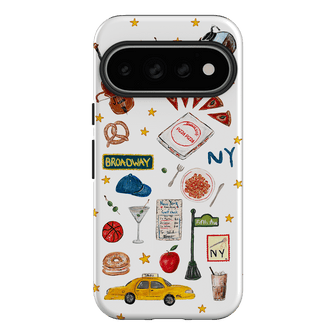 NYC White Printed Phone Cases Google Pixel 11 Pro / Armoured by BG. Studio - The Dairy