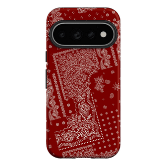Paisley Crimson Printed Phone Cases Google Pixel 11 Pro / Armoured by The Dairy - The Dairy