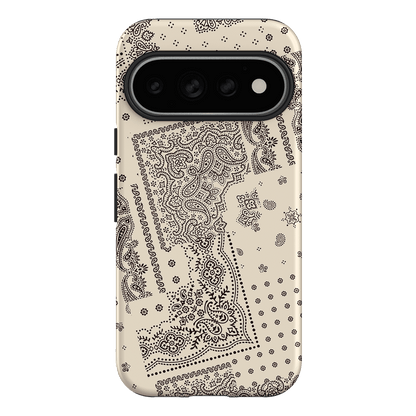 Paisley Ecru Printed Phone Cases Google Pixel 11 Pro / Armoured by The Dairy - The Dairy