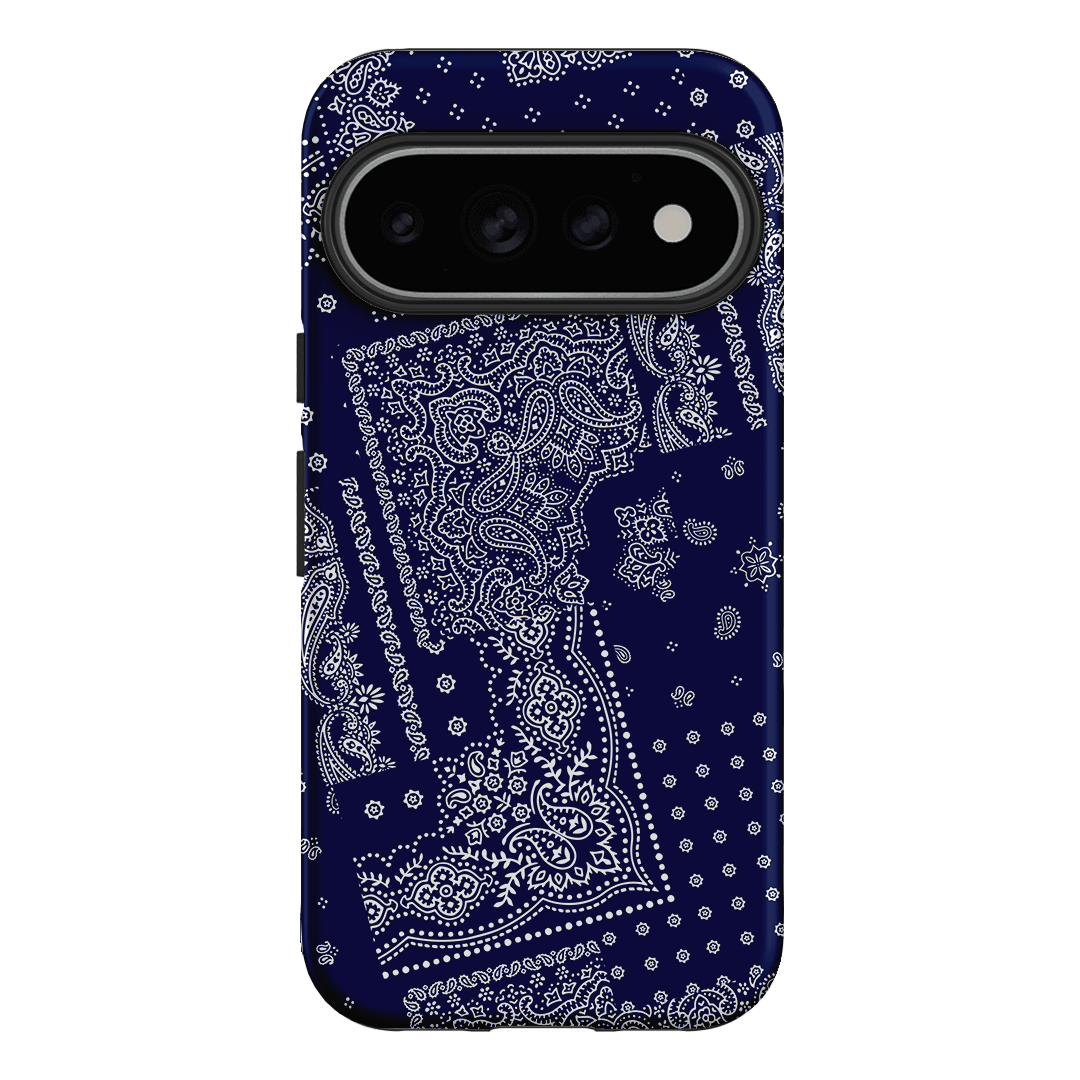 Paisley Indigo Printed Phone Cases Google Pixel 11 Pro / Armoured by The Dairy - The Dairy