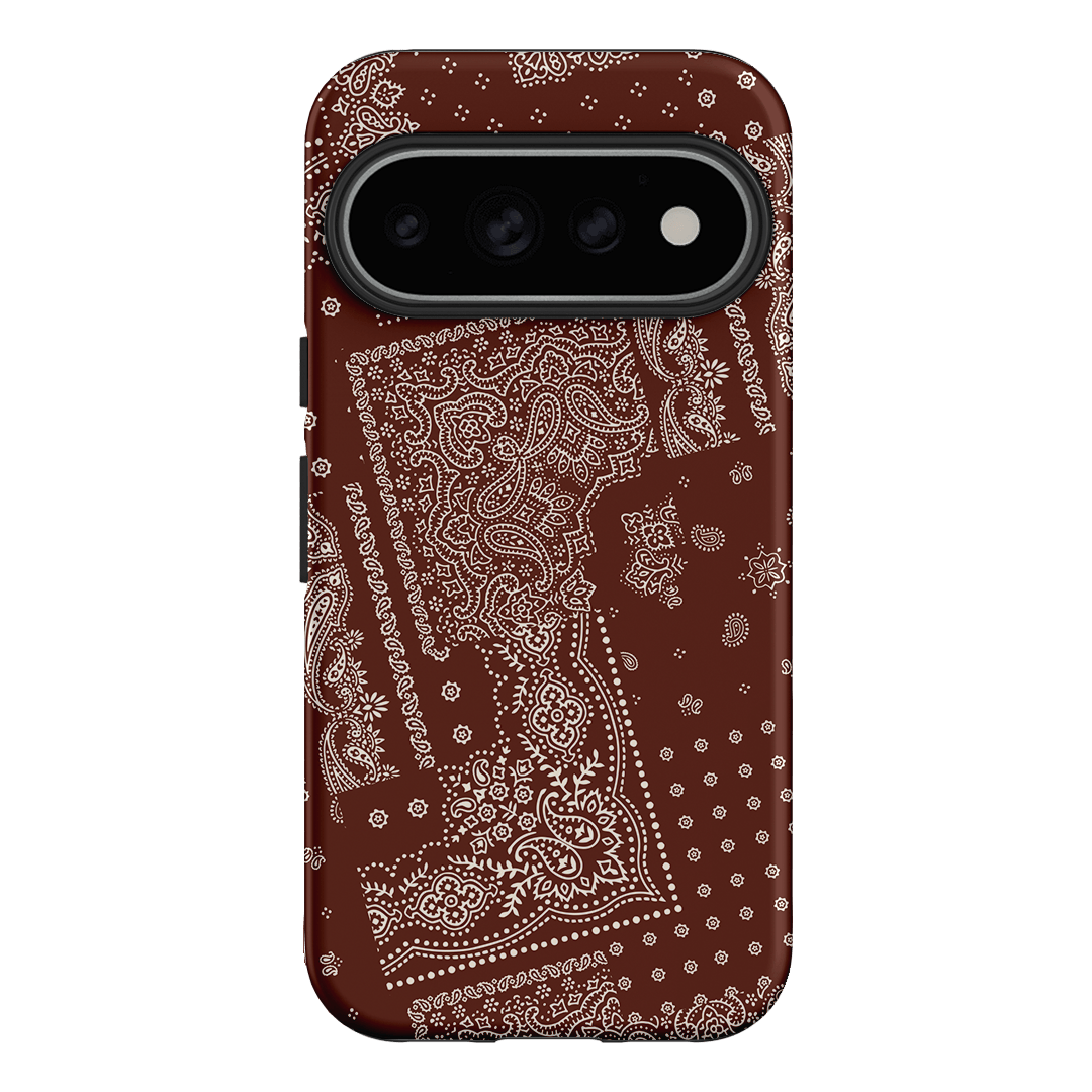 Paisley Cinnamon Printed Phone Cases Google Pixel 11 Pro / Armoured by The Dairy - The Dairy