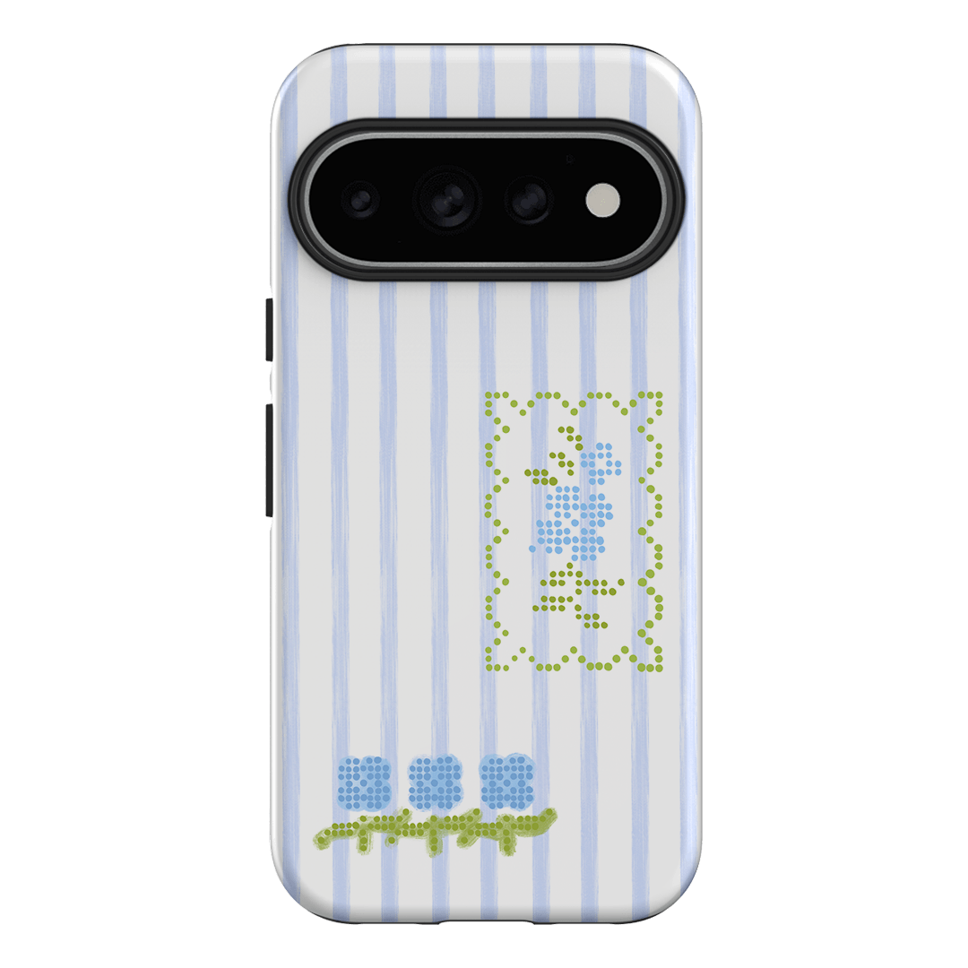 Patchwork Blue Printed Phone Cases Google Pixel 11 Pro / Armoured by Kayla Carr - The Dairy
