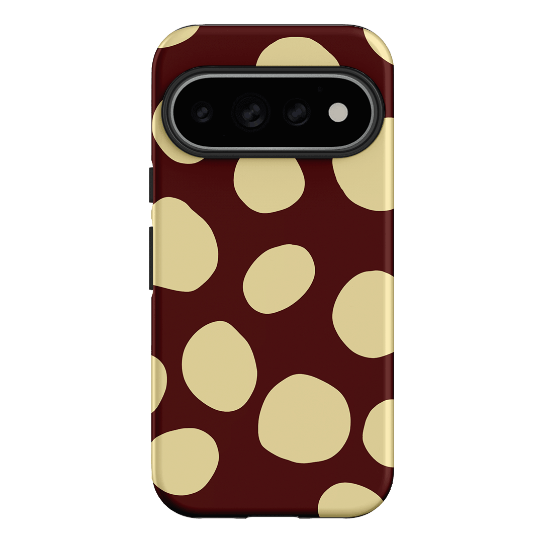 Pebbles Burgundy Butter Printed Phone Cases Google Pixel 11 Pro / Armoured by Veronica Tucker - The Dairy