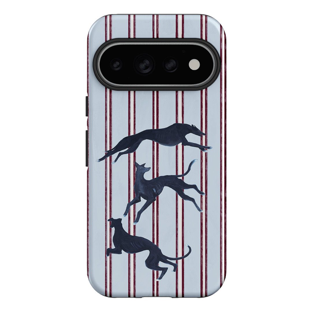 Stripey Hounds Printed Phone Cases Google Pixel 11 Pro / Armoured by Lisa Hu - The Dairy
