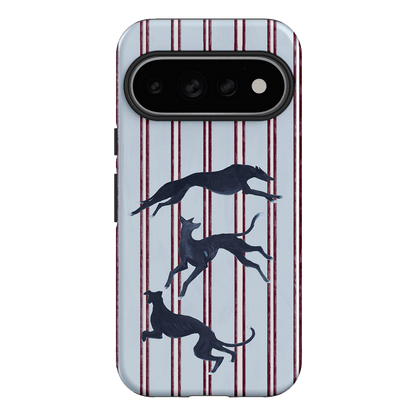 Stripey Hounds Printed Phone Cases Google Pixel 11 Pro / Armoured by Lisa Hu - The Dairy