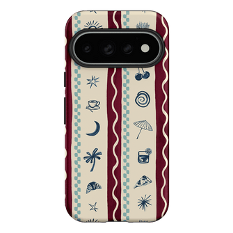Summer Snacks Burgundy Printed Phone Cases by Charlie Taylor - The Dairy