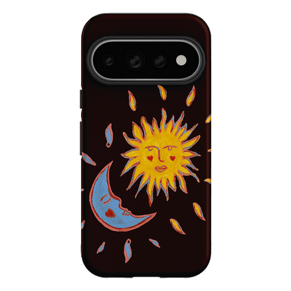 Sun & Moon Plum Printed Phone Cases Google Pixel 11 Pro / Armoured by BG. Studio - The Dairy