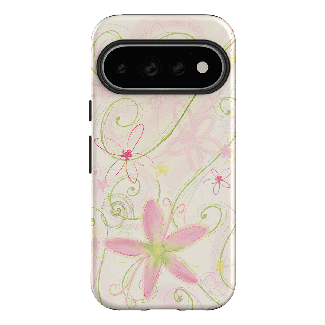 Swirl Pink Printed Phone Cases Google Pixel 11 Pro / Armoured by Kayla Carr - The Dairy