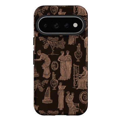 Symposium Burnt Umber Printed Phone Cases Google Pixel 11 Pro / Armoured by Veronica Tucker - The Dairy