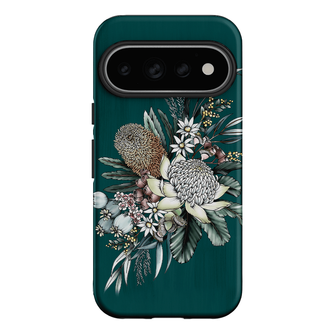 Teal Native Printed Phone Cases Google Pixel 11 Pro / Armoured by Typoflora - The Dairy