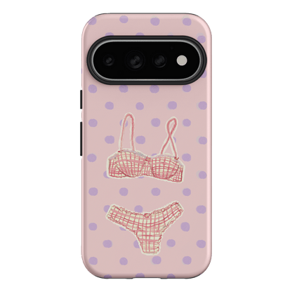 Vintage Gingham Printed Phone Cases Google Pixel 11 Pro / Armoured by Kayla Carr - The Dairy